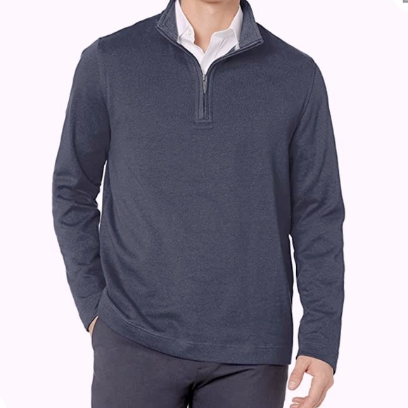 Geoffrey Beene Men's Long Sleeve Stretch Knit 1/4 Zip Pullover sweaters size M - Picture 10 of 10